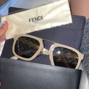 53MM Square Logo Sunglasses